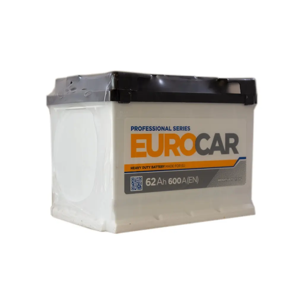 Акумулятор автомобільний EUROCAR 6СТ-62АЗ (1) (+/-) (L2) 600А 12V (E) - фото 2
