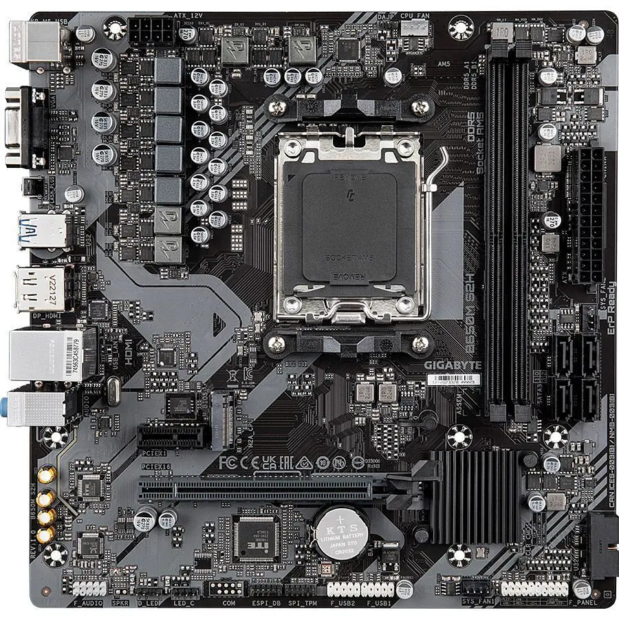 Материнська плата Gigabyte B650M S2H [146968] - фото 2