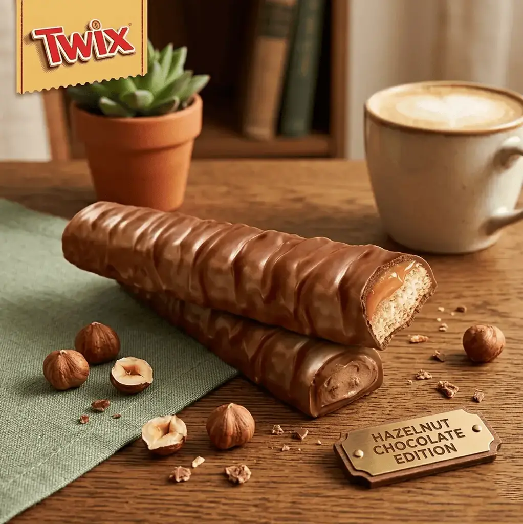 Шоколадний батончик Twix Hazelnut Flavour 46 г - фото 4