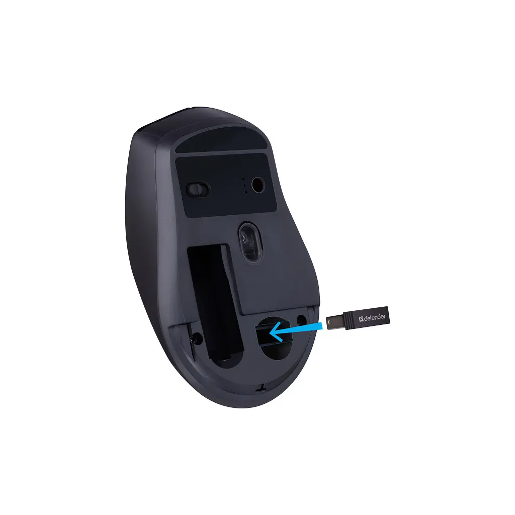 Мишка Defender Effect X MS-095 Wireless Black (52095) - фото 7