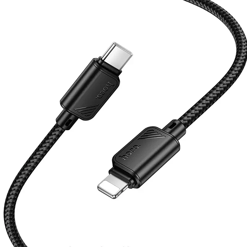 Дата кабель Hoco X113 Beneficio Type-C to Lightning (1m) Black - фото 4