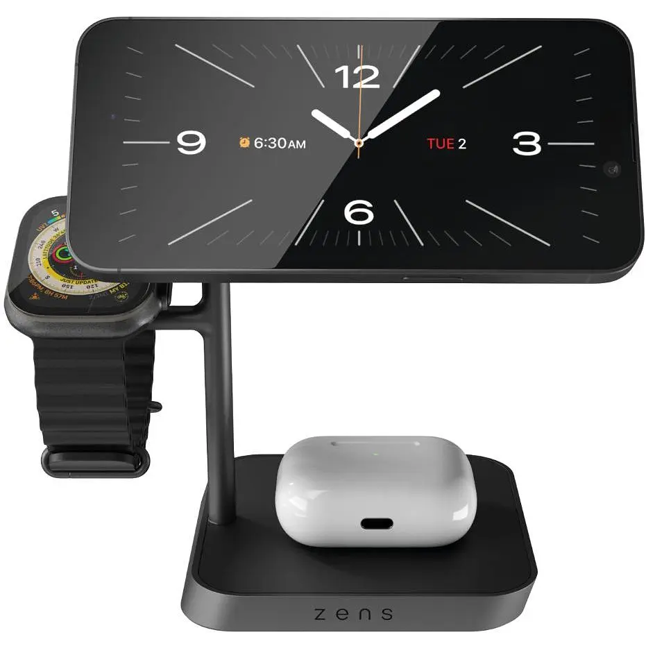Бездротовий зарядний пристрій Zens Office Charger Pro 3 Wireless Black (ZEDC25B/00) - фото 2