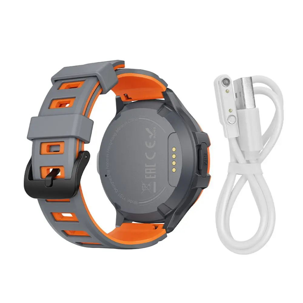 Дитячий смарт-годинник HOCO Y107 4G 32mm. 700 mAh. IP54. children phone watch orange - фото 5