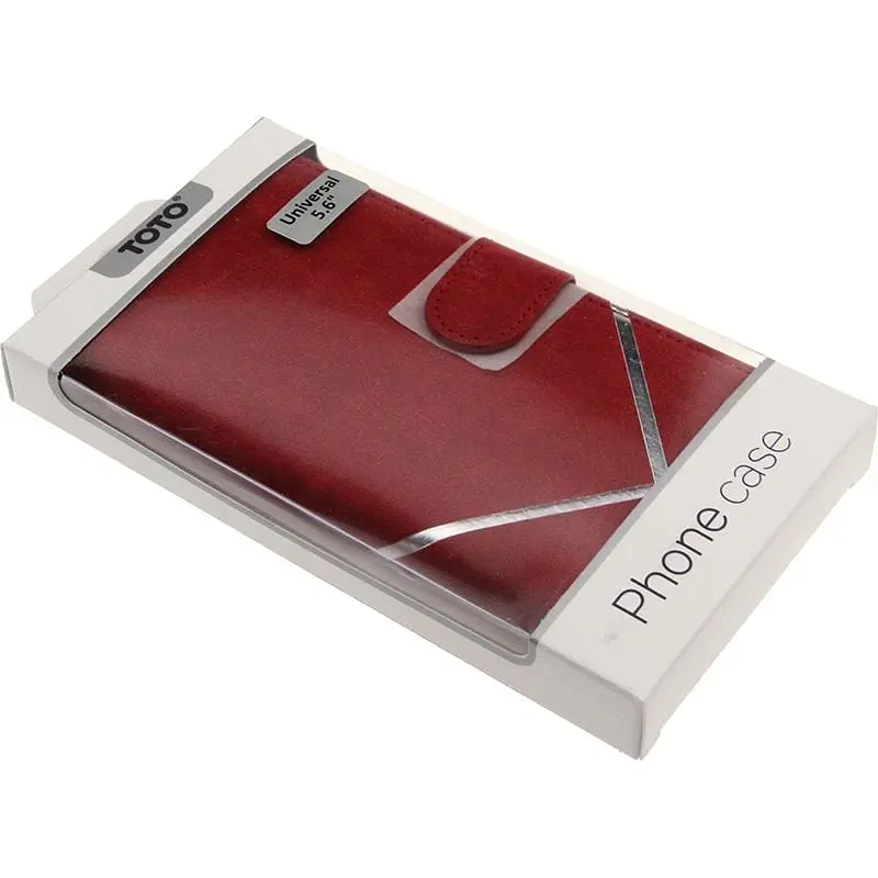 Чохол-книжка Toto Book Silicone Slide Universal Cover 5.6" (№2) Red - фото 2