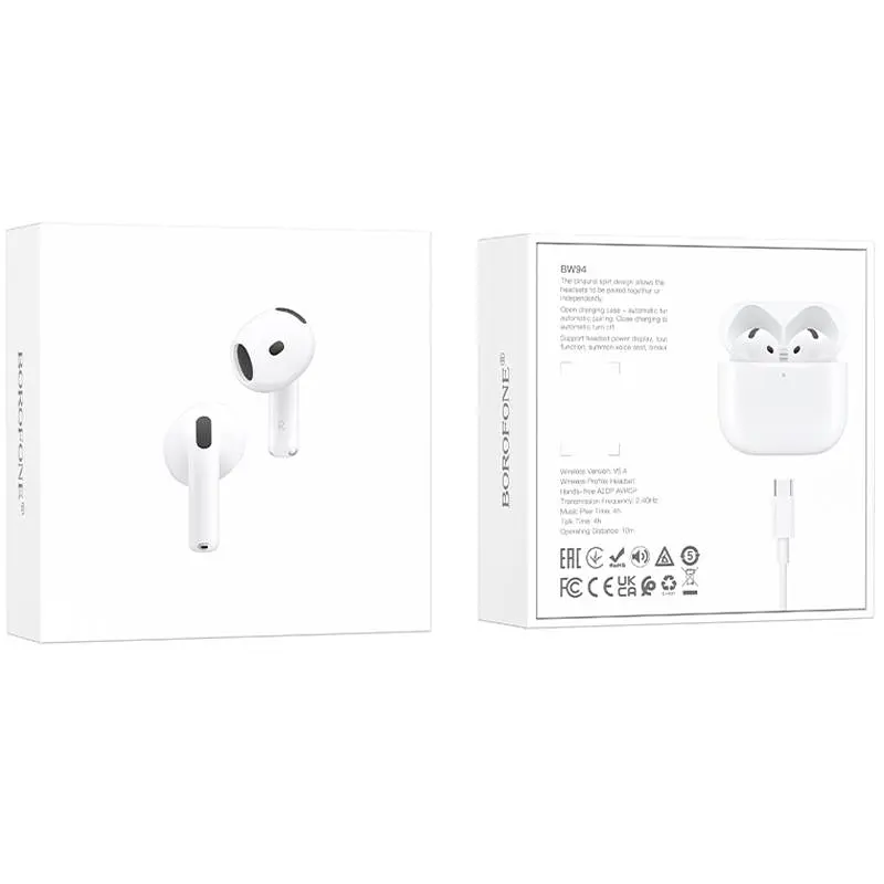 Беспроводные TWS наушники Borofone BW94 - фото 6