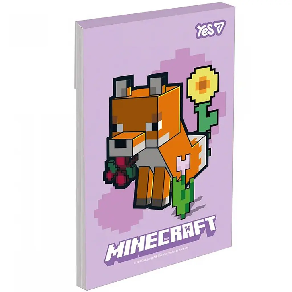 Блокнот Yes Minecraft Spring А7 48 аркушів клітинка 1 шт. в асортименті (152568) - фото 2