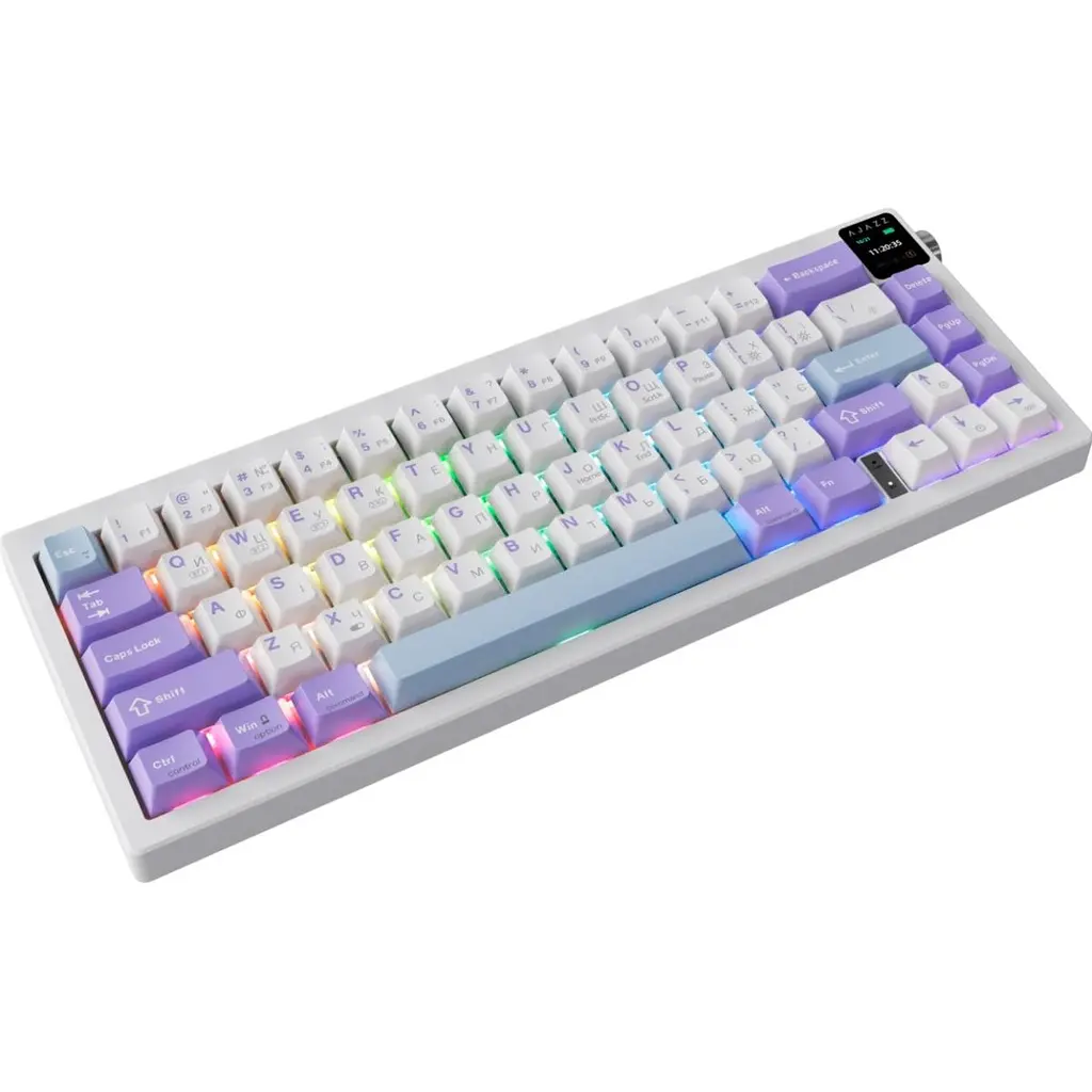 Клавіатура Ajazz AK650 Flying Fish Switch Purple (AK650-FF-PWB) [129499] - фото 5