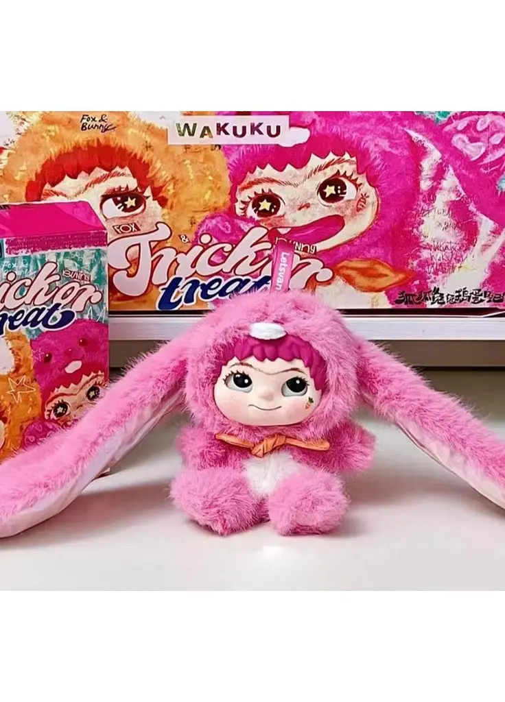 Іграшка Сюрприз Вакуку 2й сезон колекційний пухнастий брелок Wakuku Kawaii 18 см - фото 5