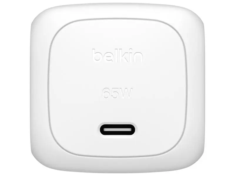 Мережевий зарядний пристрій Belkin GAN 65 W White (WCA011KQWH) - фото 2