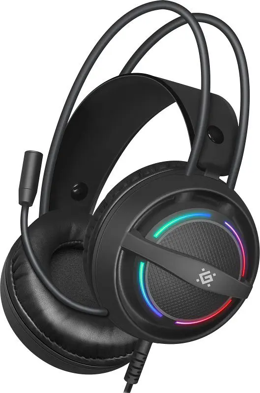 Ігрова гарнітура Defender Dexter RGB кабель 2.2 м чорна (64595) - фото 3