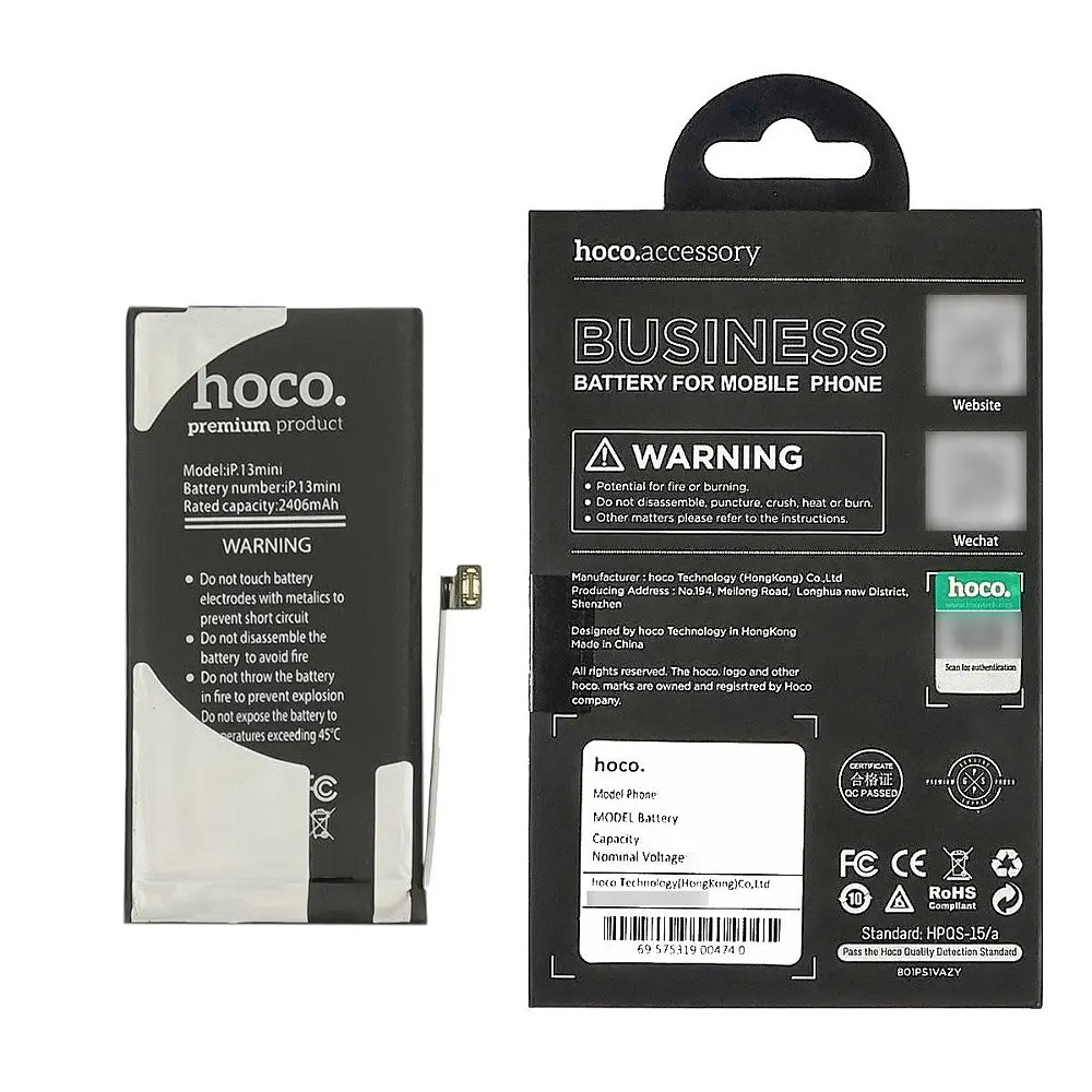 Акумулятор Hoco для Apple iPhone 13 Mini IC - фото 2