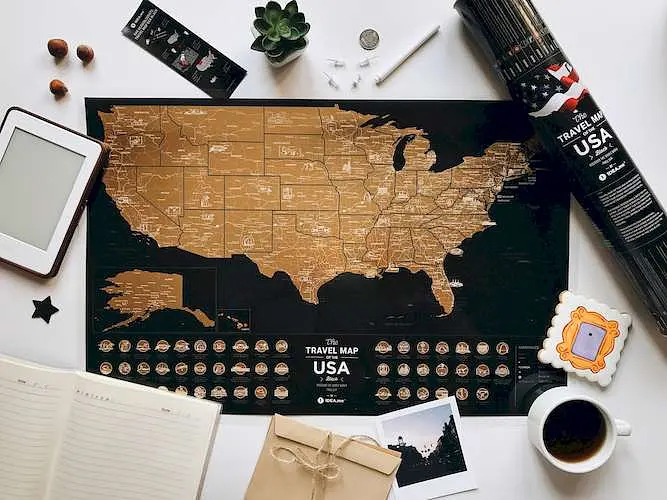 Скретч карта світу 1DEA.me Travel Map USA Black (13028) - фото 6