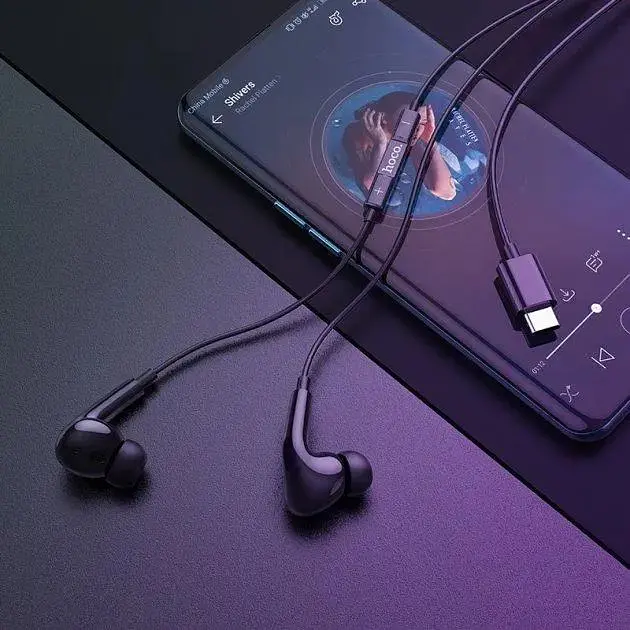 Навушники провідні Hoco M1 Pro Original series Type-C Black - фото 3