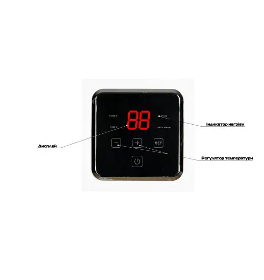 Водонагрівач Mixxus EWH-15050 CUBE DRY 50 л, 2 кВт, сухий ТЕН, вертикальний, квадратний, білий (WH0617) - фото 3
