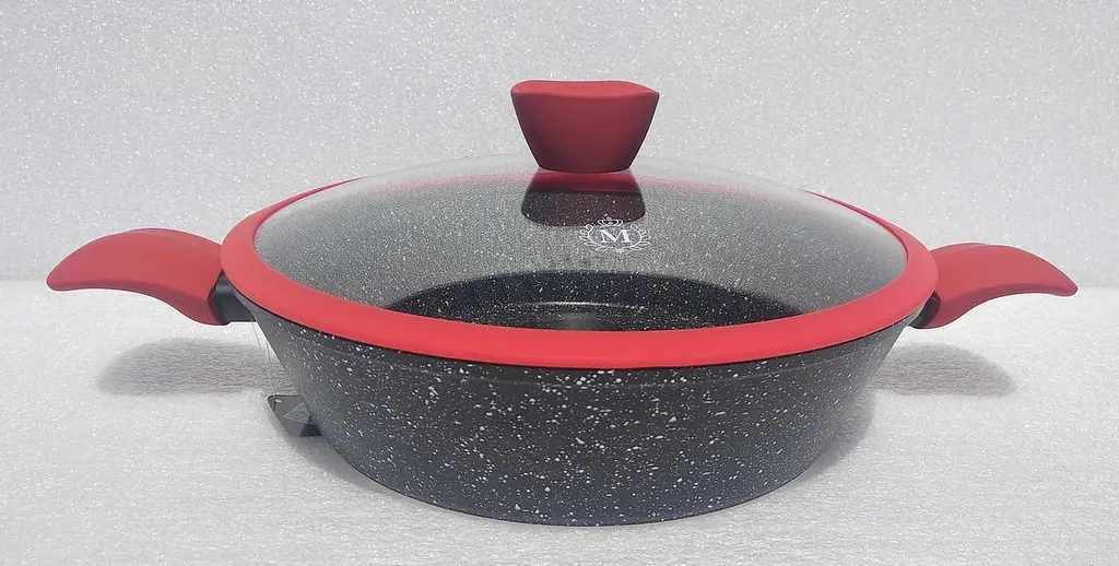 Сотейник Meisterklasse MK-1051 black marble 28см 3,6л - фото 2