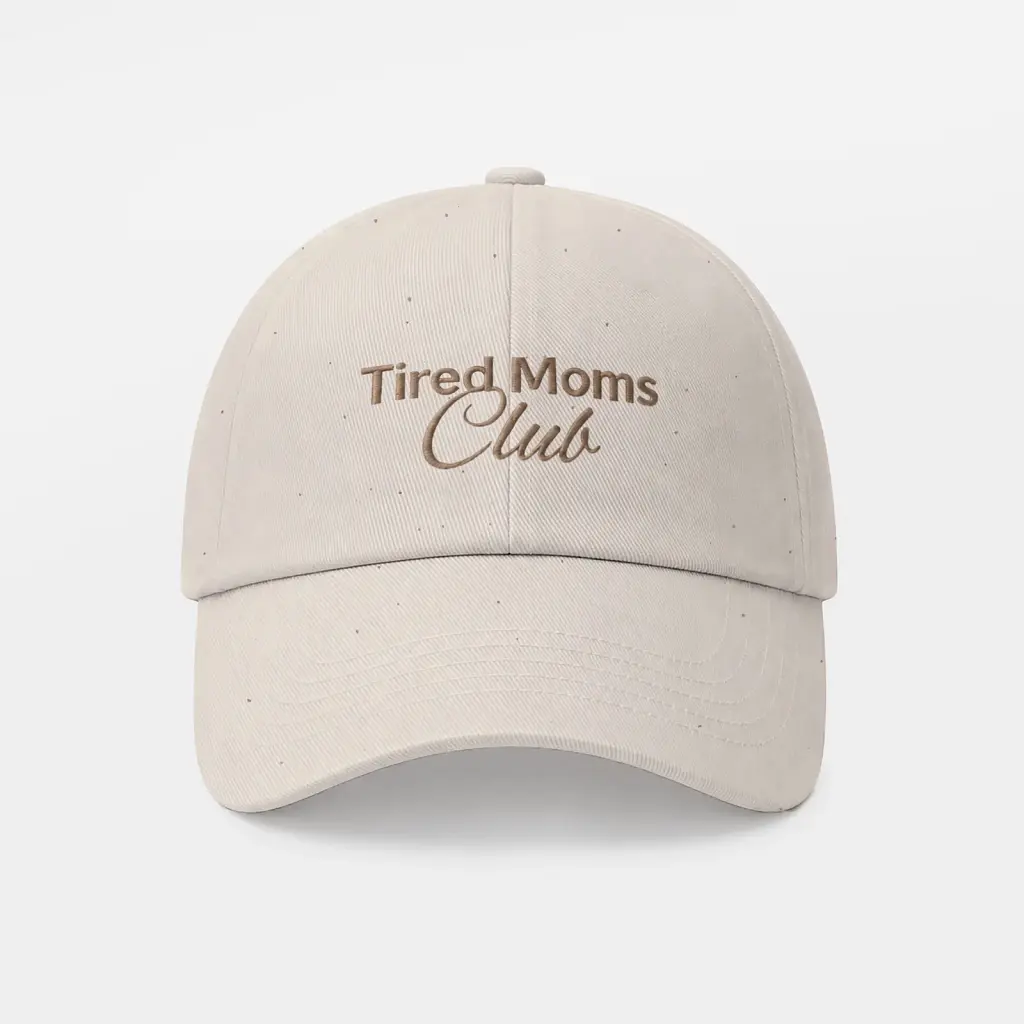 Кепка «Tired Moms Club» бежева - фото 6
