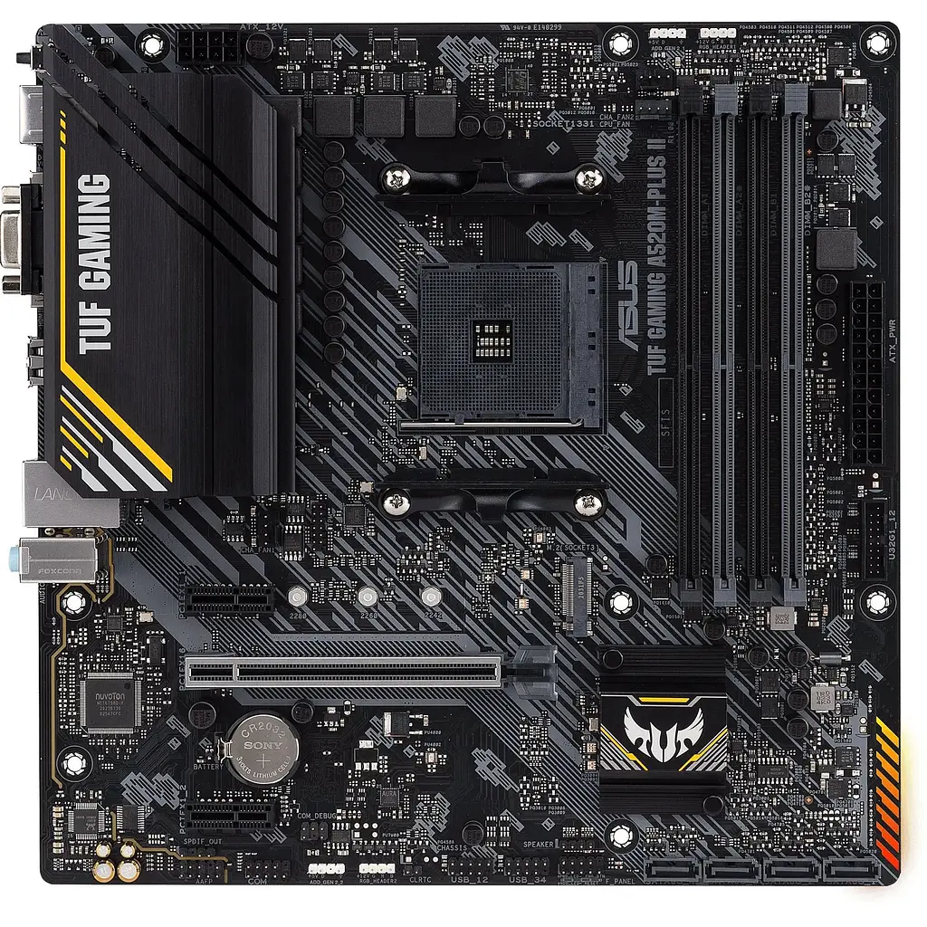 Материнська плата Asus TUF Gaming A520M-PLUS II sAM4 A520 4xDDR4 HDMI DVI D-Sub mATX - фото 5