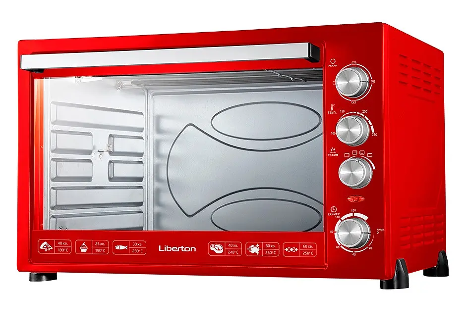 Електродуховка Liberton LEO-800 Red 80 л