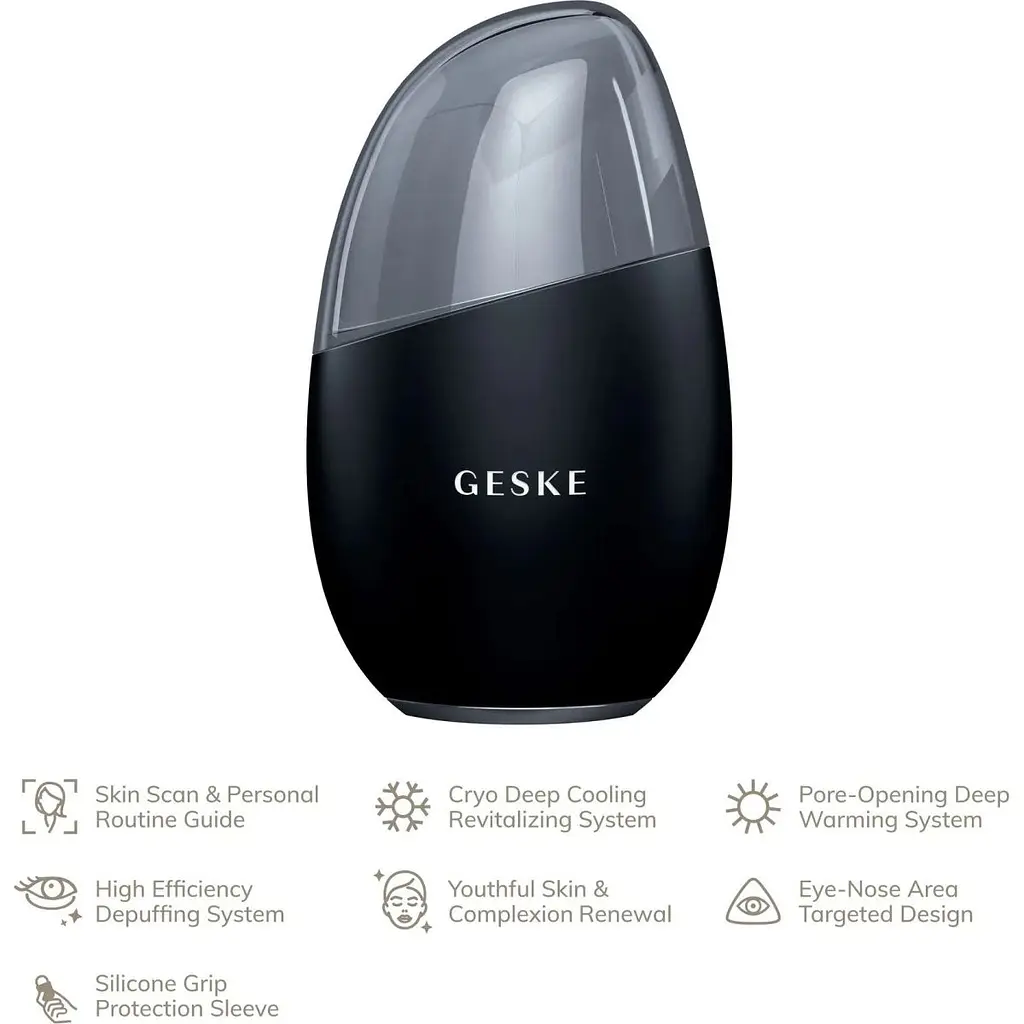 Масажер для обличчя GESKE Cool & Warm Eye and Face Massager 7в1 Black (HB0286) [176758] - фото 4