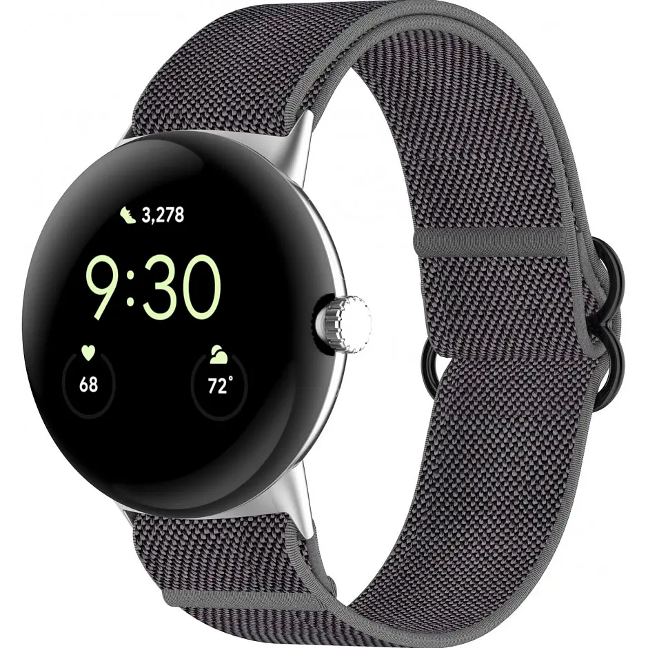 Ремешок ArmorStandart Nylon Band для Google Pixel Watch/Watch 2/ Watch 3/Watch 4 Grey (ARM75427) [105462] - фото 2