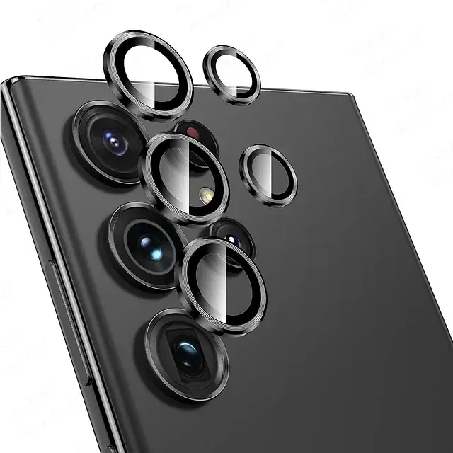 Захисне скло DK для Samsung Galaxy S24 Ultra S928 на камеру Ring Eagle Eye 017529 black 2 шт. - фото 3