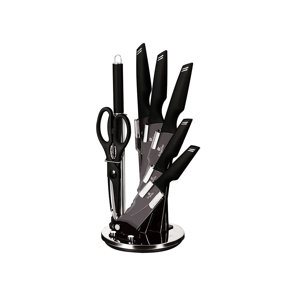Набір ножів із 8 предметів Black Silver Collection Berlinger Haus kuh0008933
