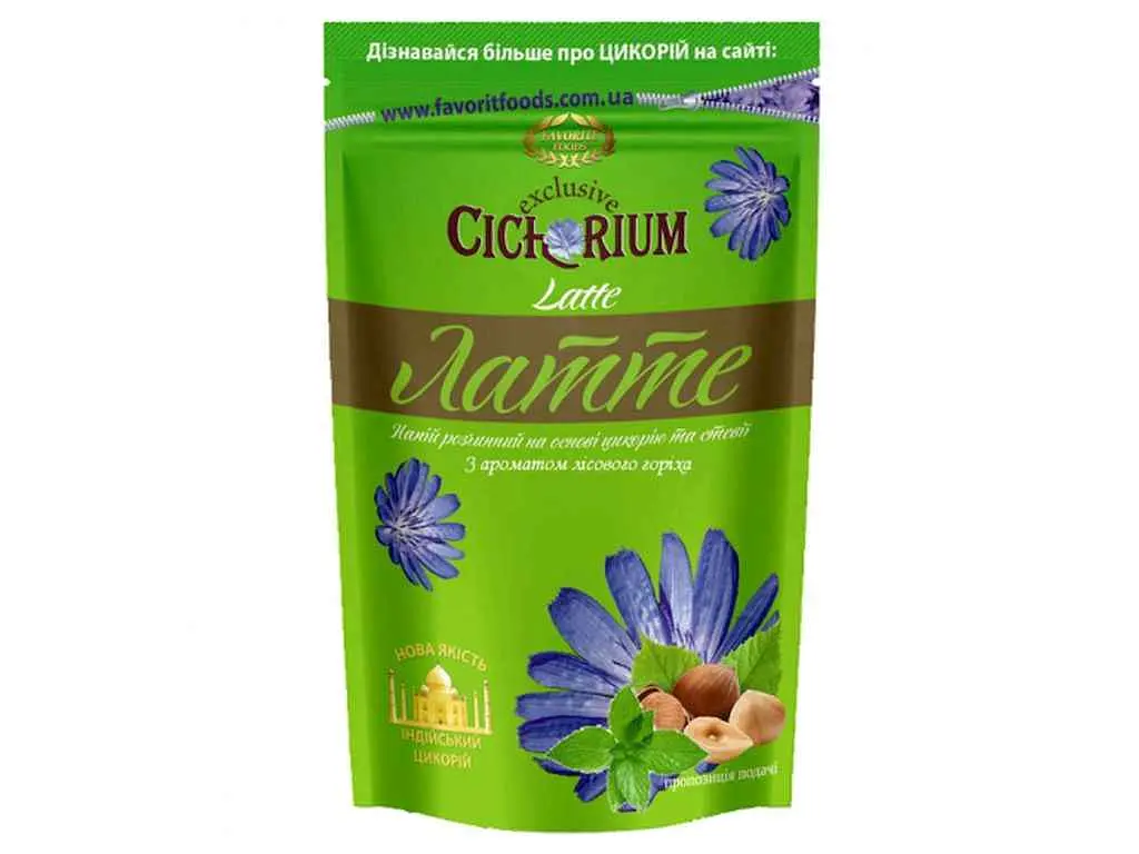 Лате FAVORITE FOODS 90г CIChORIUM на основі цикорію та стевії
