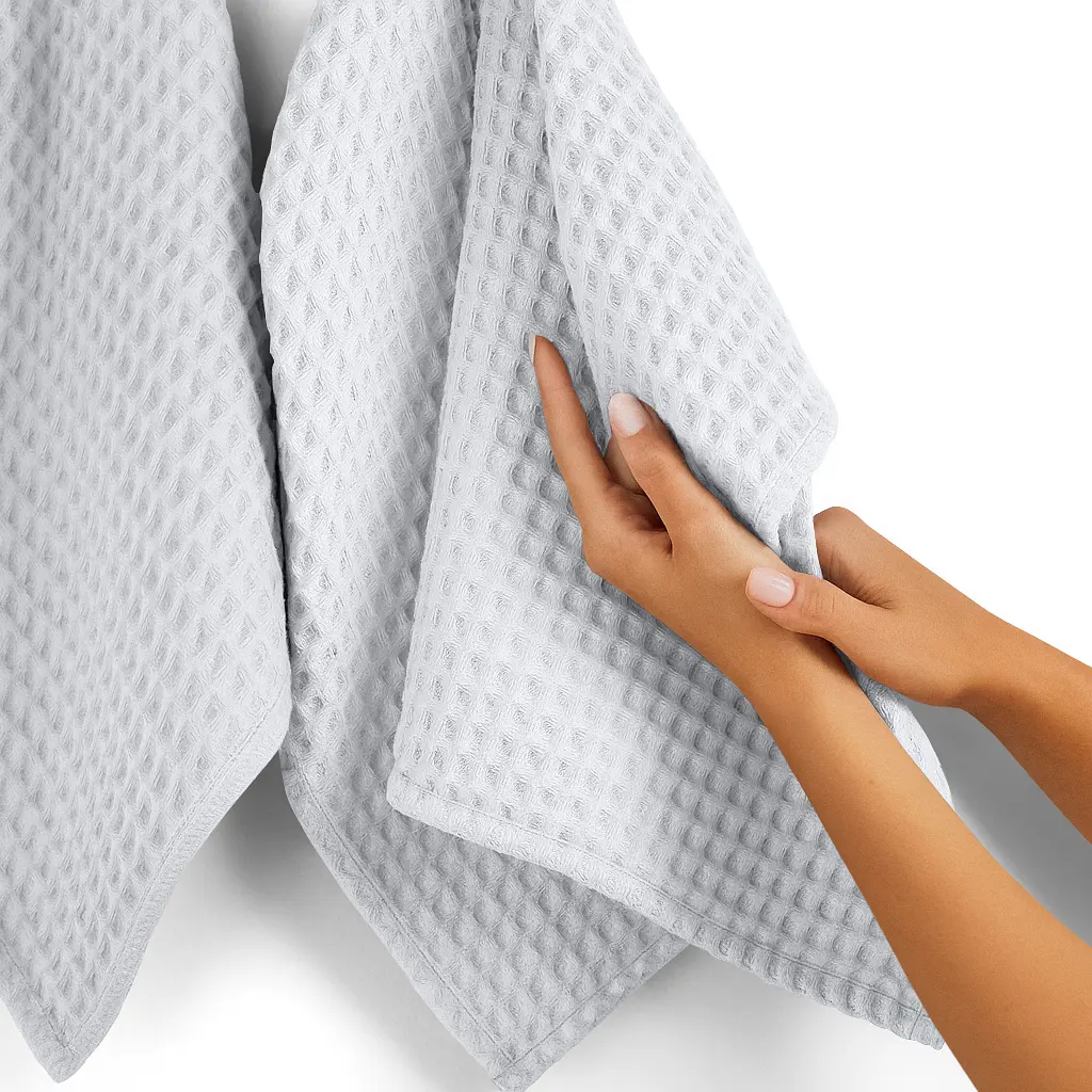 Рушник вафельний Snow Greek Waffle 50x70см (Towel_01Snow_GreekWaffle_50x70) - фото 5