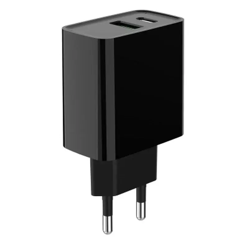 Зарядний пристрій Gembird 1xUSB-A + 1 Type-C (PD20Вт + QC3.0 18Вт) black (TA-UC-PDQC20-01-BK) - фото 4