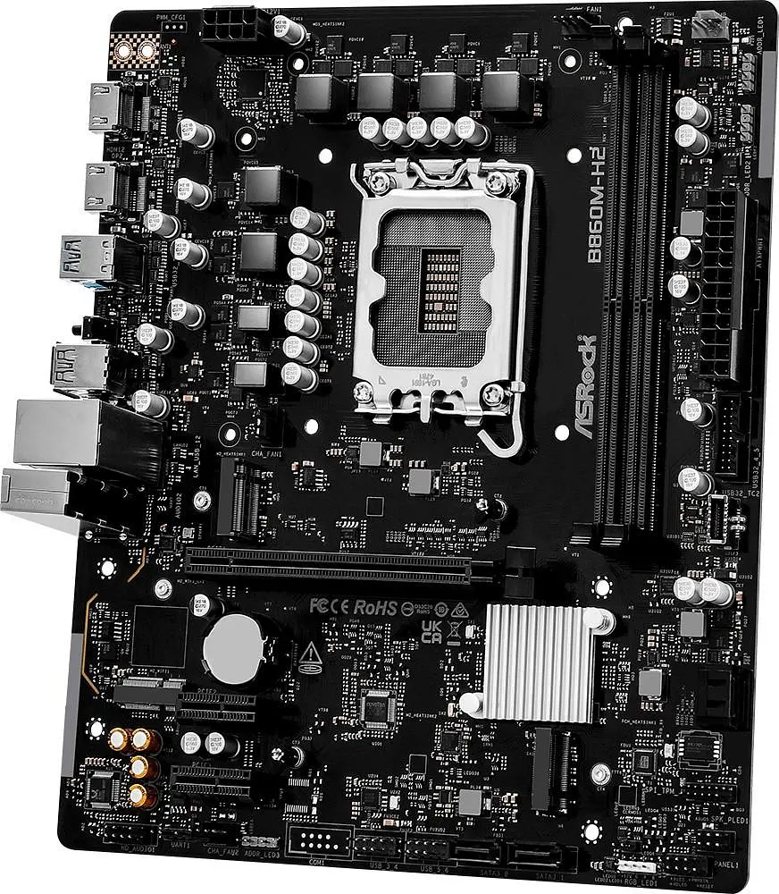 Материнська плата ASRock B860M-H2 (B860M-H2) (Socket 1851, Intel B860, Micro-ATX) - фото 3