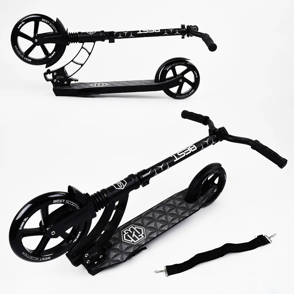Самокат Best Scooter 85х16х36 см Чорний 000231516 - фото 2