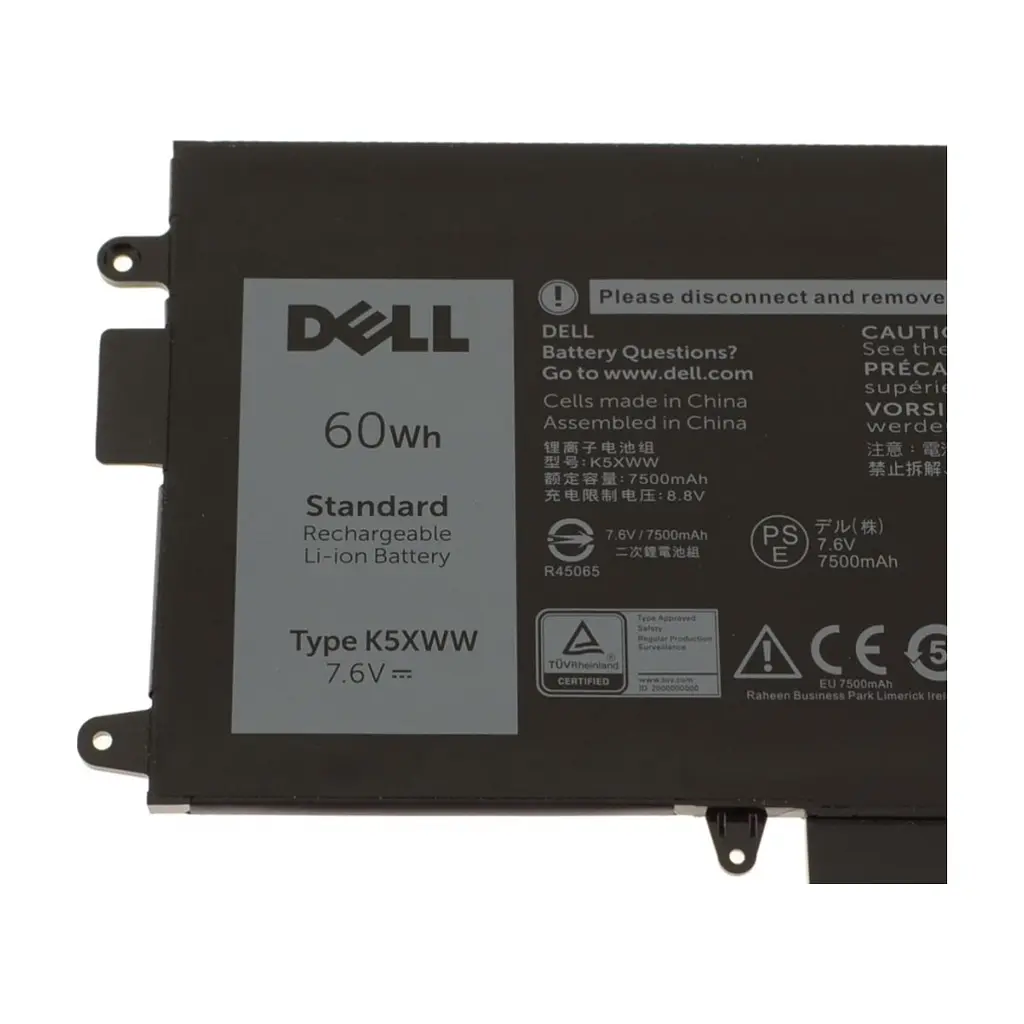 Акумулятор до ноутбука Dell Latitude 7390 K5XWW, 7500mAh (60Wh), 4cell, 7.6V, Li-ion (A47682) - фото 2