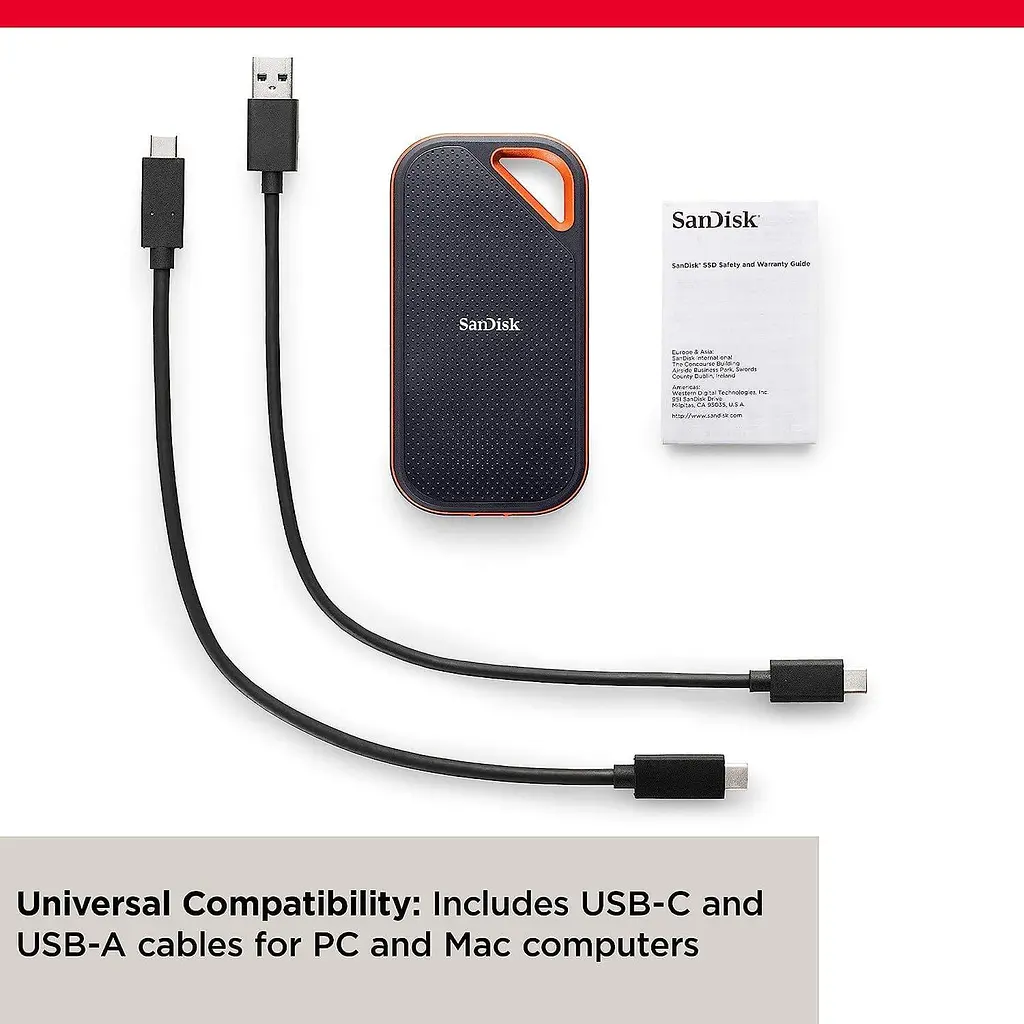 Накопичувач SSD Sandisk SSD Extreme PRO Portable SSD V2 4 TB (SDSSDE81-4T00-G25) - фото 4