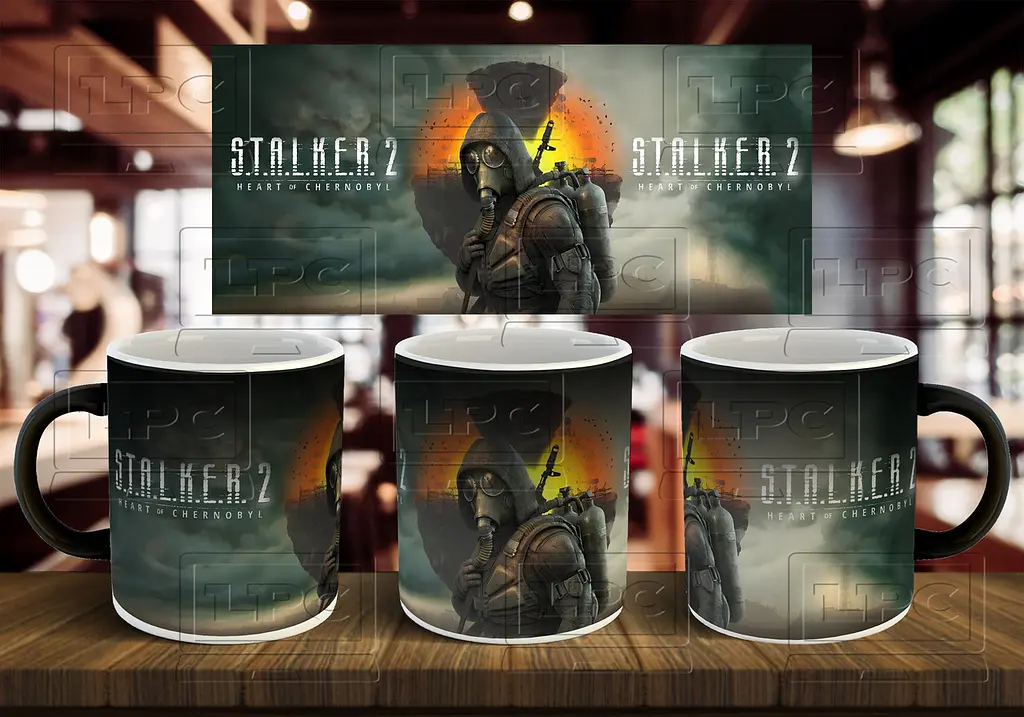 Чашка "Stalker 2 " 330 мл Хамелеон глянцевий синій