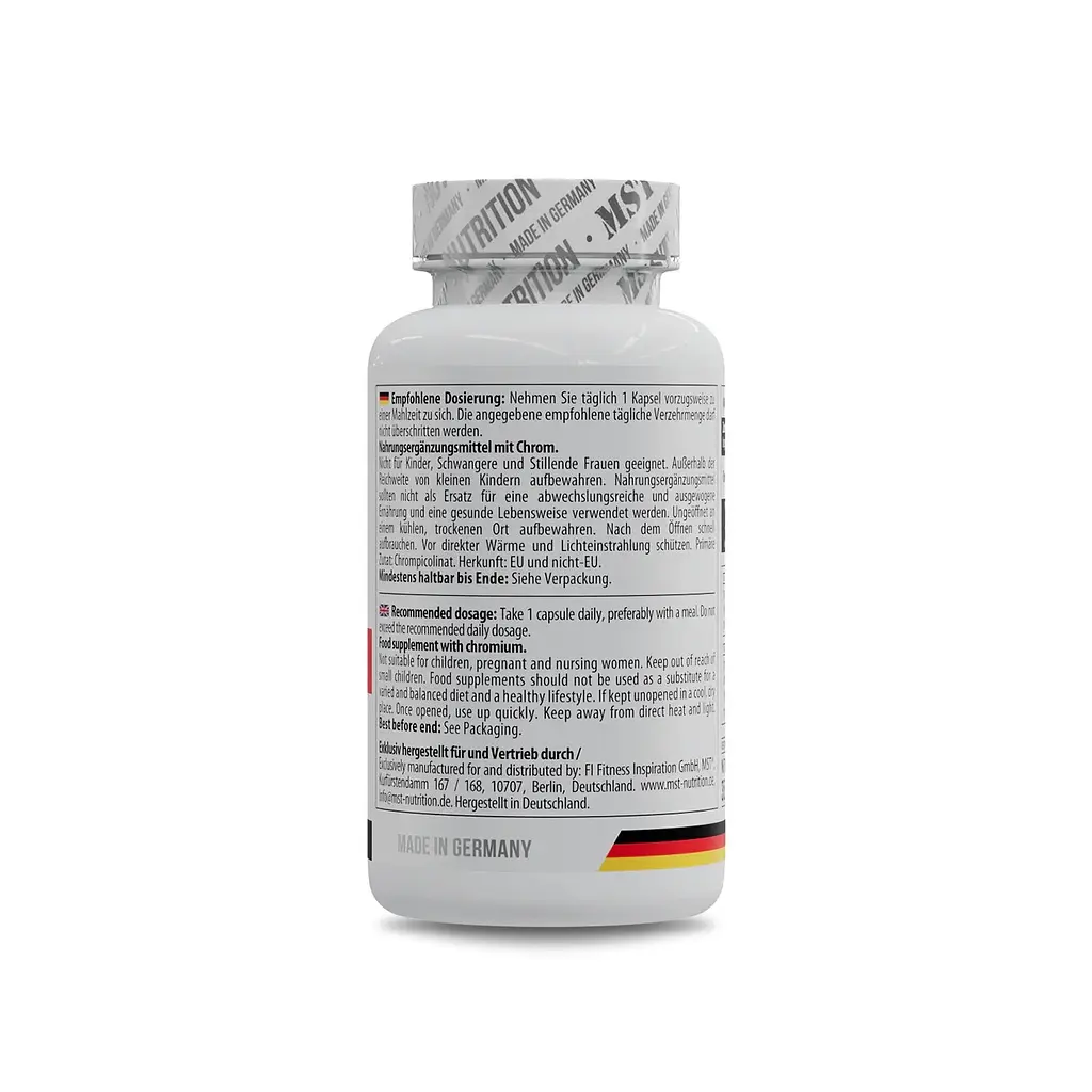 Вітаміни та мінерали MST Nutrition Chromium Picolinate, 100 капсул - фото 3