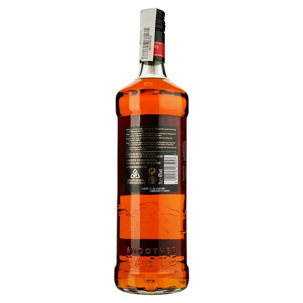 Виски Whyte&Mackay Blended Scotch Whisky 40% 1 л (793741) - фото 2