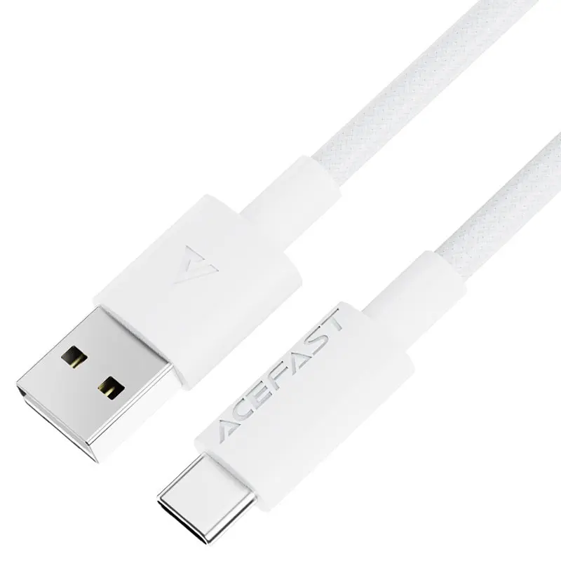 Дата кабель Acefast C18-04 USB to Type-C 3A (1.2m) White - фото 2