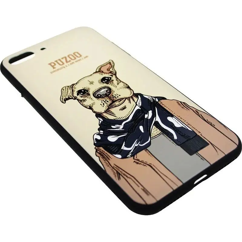 Чохол-накладка PUZOO Artdog Phone iPhone 7 Plus/8 Plus Brown Aboo - фото 3
