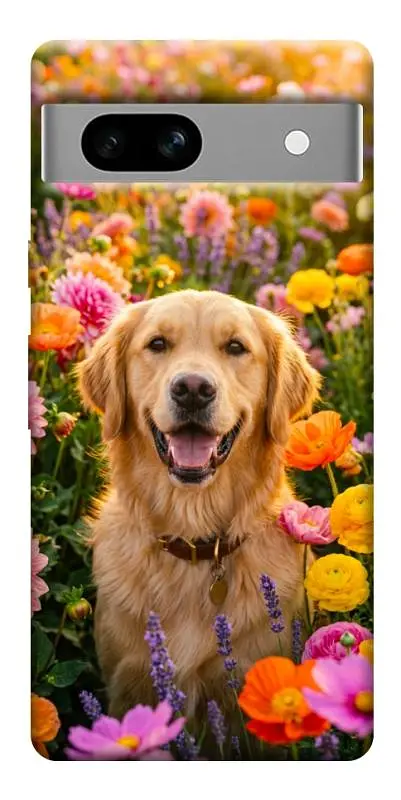 TPU чохол Demsky Flowery labrador для Google Pixel 7a