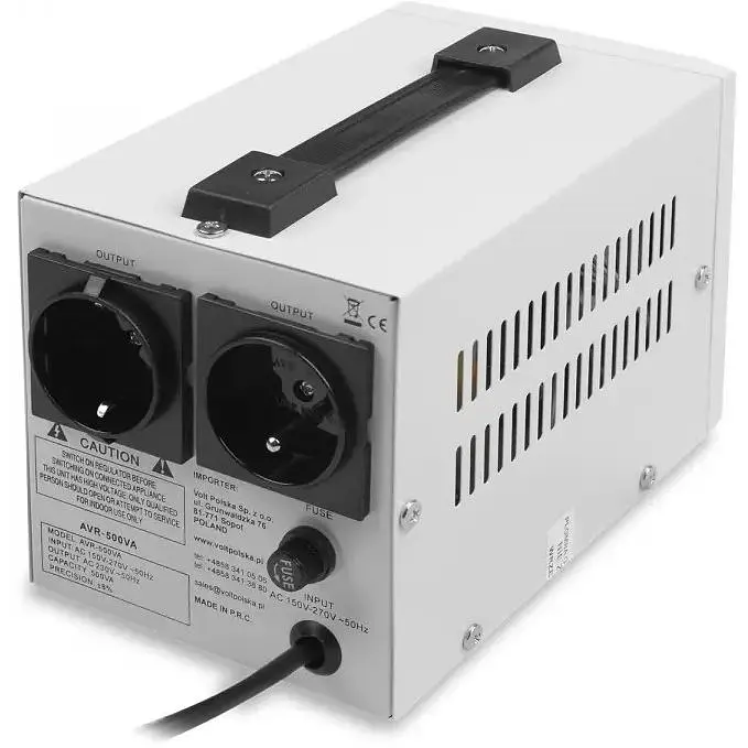 Стабилизатор напряжения Volt Polska AVR 500VA 8-11% - фото 3