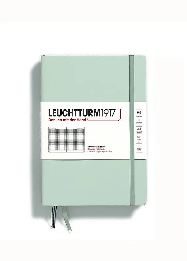 Блокнот Leuchtturm1917, Середній, Mint Green, Клітинка (367261) - фото 7