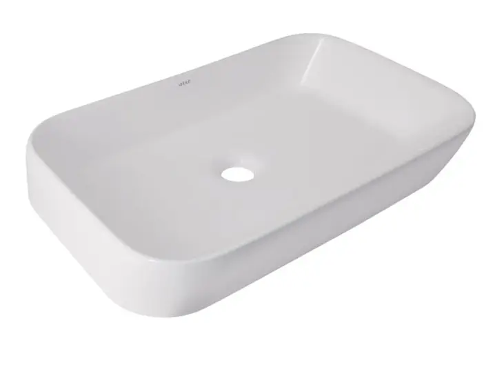 Раковина накладна Qtap Scorpio 550x390x120 White з донним клапаном QT14112243WN48463
