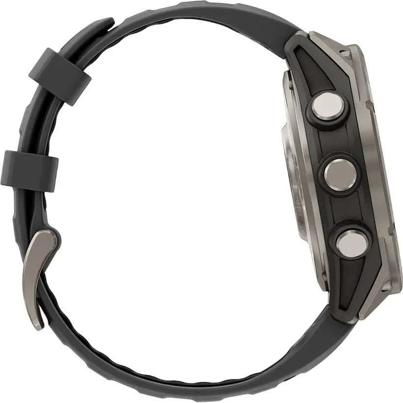 Смарт-годинник Garmin Fenix 8 Pro AMOLED Sapphire 47mm Carbon Gray DLC Titanium with Graphite/Black Silicone Band (010-03198-11) [145041] - фото 6