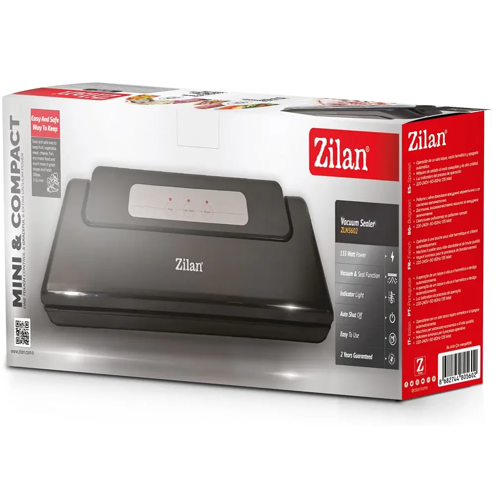 Вакууматор Zilan ZLN5602 на сухие и влажные продукты - фото 3