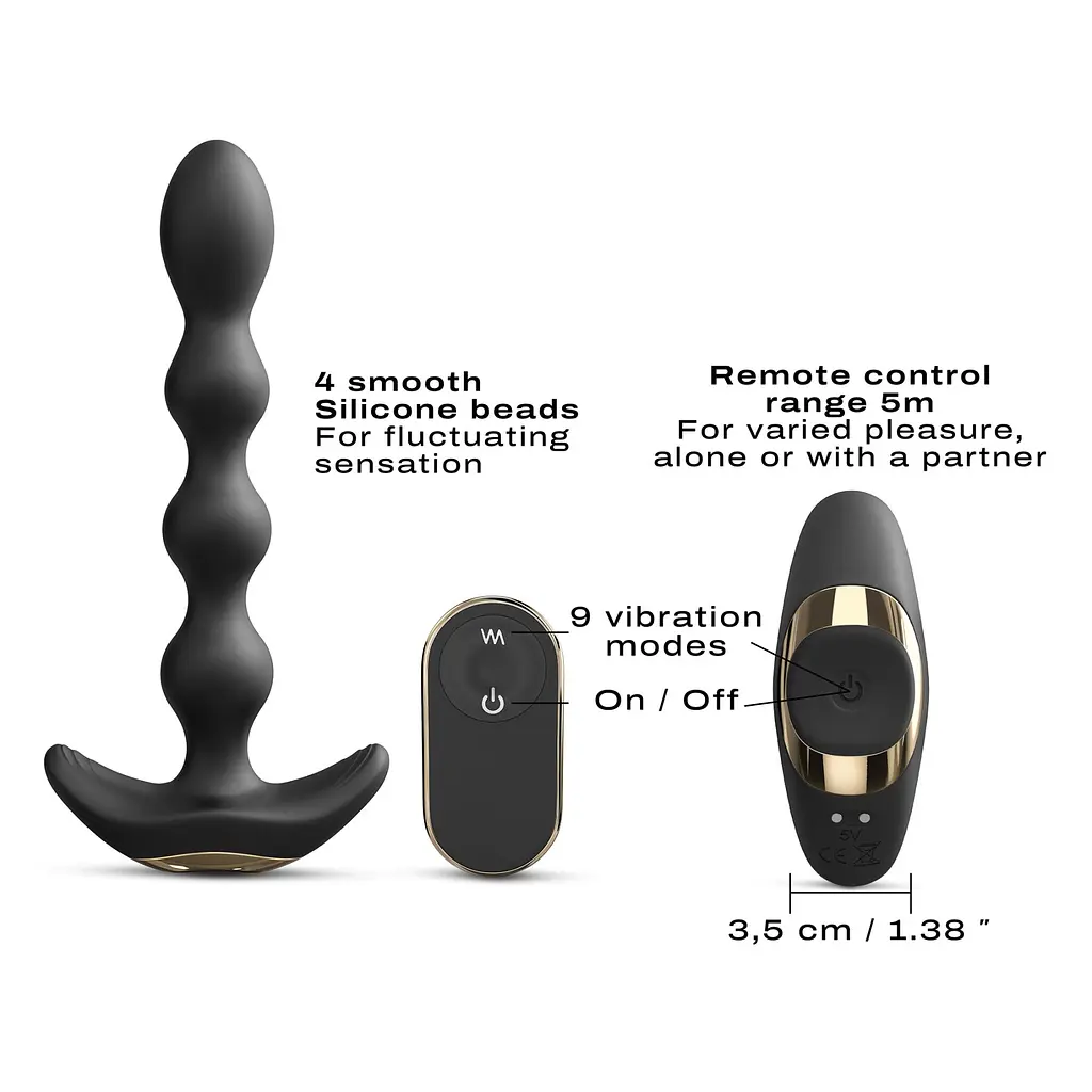 Анальний вібратор-намисто Dorcel Flexi Balls - фото 4