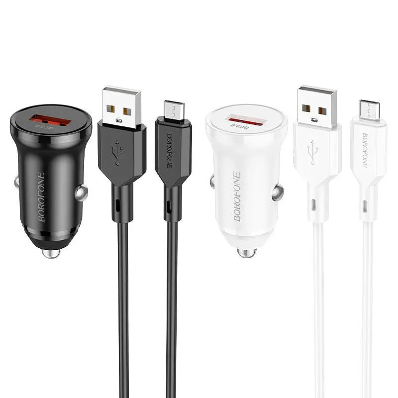 АЗП Borofone Micro USB 5V/3A/18W QC3.0 BZ18 - фото 7