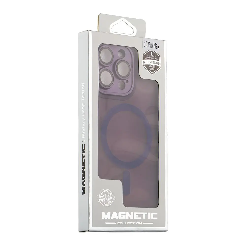 Чохол-накладка Magnetic Camera Lens with Magsafe Apple iPhone 15 Dark Purple (35214_3345369) - фото 2