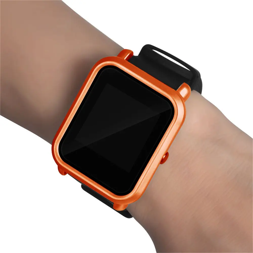 Защитный бампер Tamister для смарт-часов Amazfit Bip / Bip Lite оранжевый - фото 4