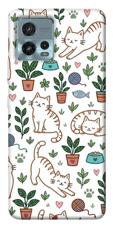 TPU чохол Demsky Cats pattern для Motorola Moto G72