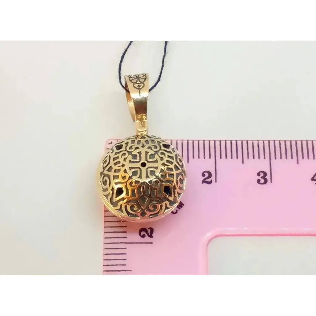 Золота підвіска Харківська ювелірна фабрика. Ангел хоронитель. 11584-Ч - фото 5